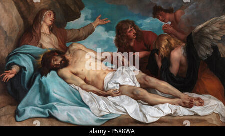 The lamentation over the dead Christ  circa 1635. N/A 109 Anthony van Dyck - Bewening van Christus2 Stock Photo