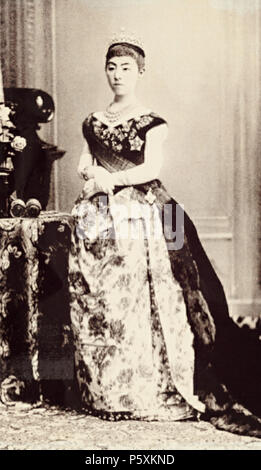 N/A. Empress Shken (Haruko) (1849-1914) in Western garb, a sign of the reform taken under the Meiji era (1868- 1912). second half of 19th century. N/A 509 Empress Shoken2 Stock Photo