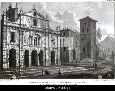 N/A. English: Convent of la Confession in Tafalla (work 'Views in Spain') . 1824. Edward Hawke Locker (1777-1849) 377 Convento de la Confession, Tafalla, 1824 Edward Hawke Locker Stock Photo