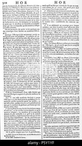 N/A. Français : Encyclopédie, ou Dictionnaire raisonné des sciences, des arts et des métiers, volume 8. from 1751 until 1772. Denis Diderot et Jean le Rond d'Alembert. 511 ENC 8-0310 Stock Photo