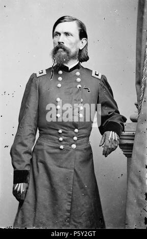 N/A. Thomas Leonidas Crittenden. Library of Congress description: 'Gen. Thomas L. Crittenden' . between 1855 and 1865.   Mathew Brady  (1822–1896)      Description American photographer, war photographer, photojournalist and journalist  Date of birth/death 18 May 1822 15 January 1896  Location of birth/death Warren County Manhattan  Work period from 1844 until circa 1887  Work location New York City, Washington, D.C.  Authority control  : Q187850 VIAF:22965552 ISNI:0000 0001 2209 4376 ULAN:500126201 LCCN:n81140569 NARA:10570155 WorldCat 391 Thomas Leonidas Crittenden - Brady-Handy Stock Photo