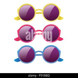 Glasses with round lenses Stock Vector