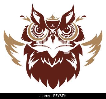 Decorative Vector Owl Stock Vector