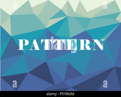 Blue White Polygonal Mosaic Background Stock Vector