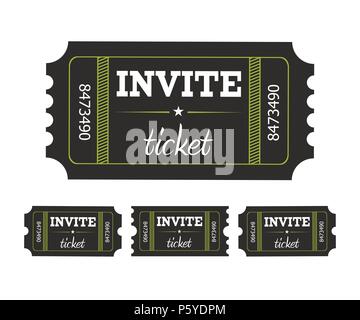 Coupon Ticket Card Stock Vector