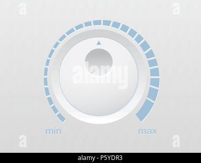 Volume button music knob  Stock Vector