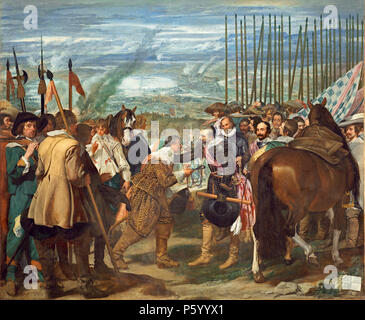 La rendición de Breda (1634–1635) The Surrender of Breda by Diego Velázquez. Stock Photo