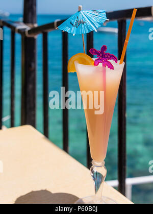 Cocktail by the sea Stock Photo