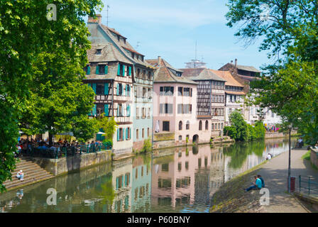 River Ill, La Petite France, Strasbourg, Alsace, France Stock Photo