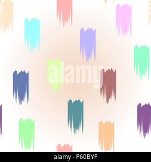 Vector hand painted abstract brush strokes pattern. Seamless repeat trendy background in pink, grey, blue eps 10 Stock Vector