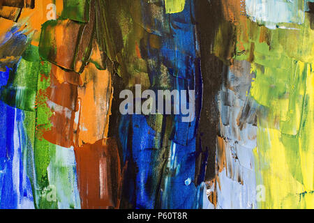 Detail of the Painting as a Background. Stock Photo