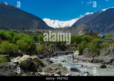 Kali Gandaki river near Jomsom, Mustang region, Nepal. Stock Photo