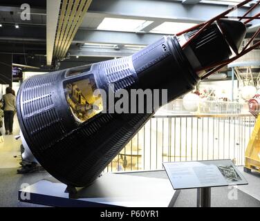 Mercury Spacegraft (replica)., 1960. Deutches Museum. Munich. Germany. Stock Photo