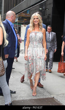 NEW YORK, NY June 27, 2018:Christina El Moussa at Good Morning America to talk about new version of Flip or Flop and working with her ex-husband Tarek El Moussa and new show Christina on the Coast in New York. June 27, 2018 Credit:RW/MediaPunch Stock Photo