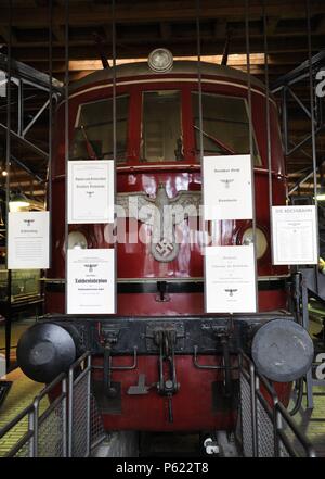 Deutsche Reichsbahn or German Reich Railway. German national