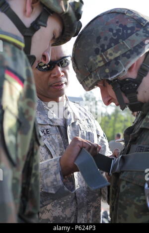 Bundeswehr German army with paratroopers in Germany during a NATO ...