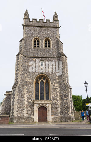 Parish church of St. Mary the Virgin, Amersham Old Town, Buckinghamshire, England, UK Stock Photo