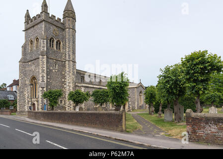 Parish church of St. Mary the Virgin, Amersham Old Town, Buckinghamshire, England, UK Stock Photo