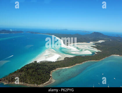 Aerial view of Whitsunday Beach Stock Photo