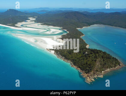 Aerial view of Whitsunday Beach Stock Photo