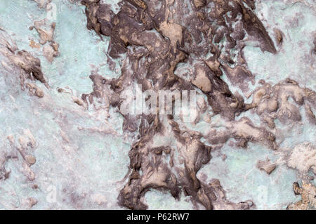 vintage bronze texture with prints. background. Stock Photo
