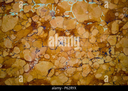 orange marble granite background, texture. Stock Photo