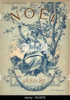 Portada de la revista francesa L'Illustration, número especial dedicado a la Navidad. París, 1886. Stock Photo