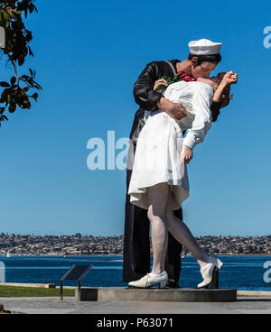 veterans memorial, san diego waterfront, ca us Stock Photo