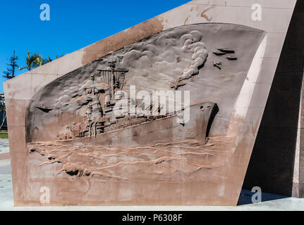 veterans memorial, san diego waterfront, ca us Stock Photo