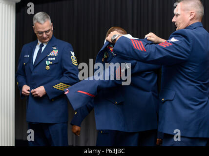 During the 2015 Coast Guard Enlisted Persons of the Year Banquet at Joint  Base Anacostia-Bolling, Washington, D.C., Petty Officers recognized for  outstanding service received new service dress jackets from the Coast Guard
