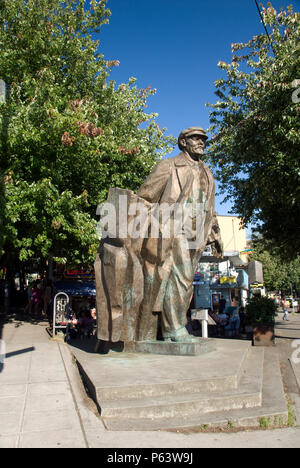 The Statue of Lenin is a bronze sculpture of the Communist revolutionary that stands in the Fremont neighborhood of Seattle, Washington. Stock Photo