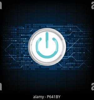 Switches on and off of electronic devices. Stock Vector