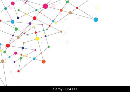 Vector technology in the form of big data. Stock Vector