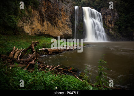 Huna Waterfall South Auckland New Zealand Stock Photo
