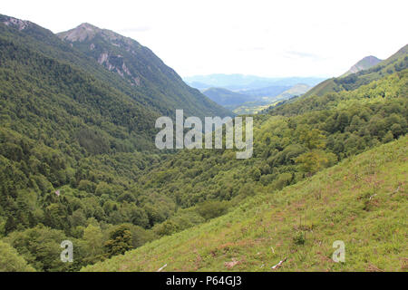 The Col de Marie Blanque in Bilhères (France). Stock Photo