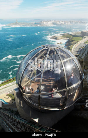 Funicular Monte de San Pedro, La Coruna, Spain Stock Photo