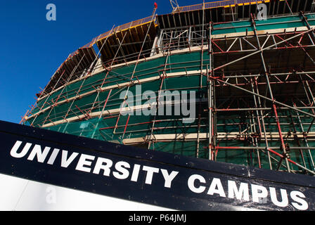 University Campus Suffolk building under construction, Ipswich, UK Stock Photo