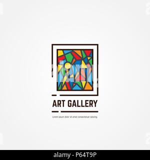 Art gallery emblem Stock Vector