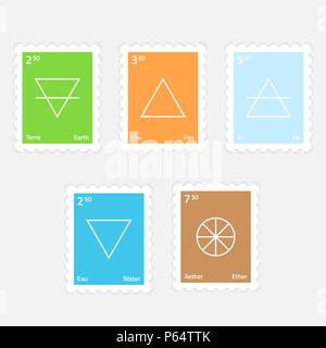Set of main elements Stock Vector