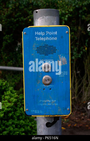 A help point communication device. 2003. UK. Stock Photo