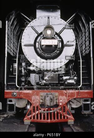 Chinese QJ Steam Locomotive Stock Photo - Alamy