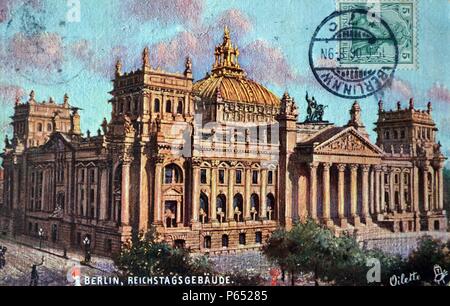 Reichstag in Berlin, Germany 1919 Stock Photo