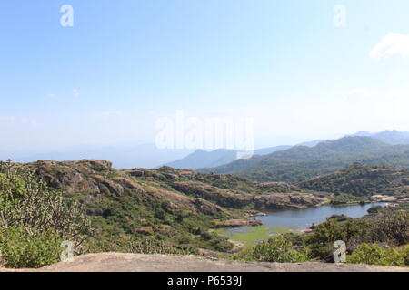 Beauty of Honeymoon Point as well as the Sunset Point located in Mount Abu in Rajasthan. Stock Photo
