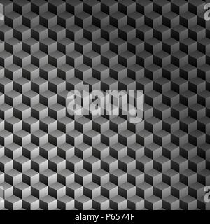 abstract boxes 3D seamless pattern background Stock Vector