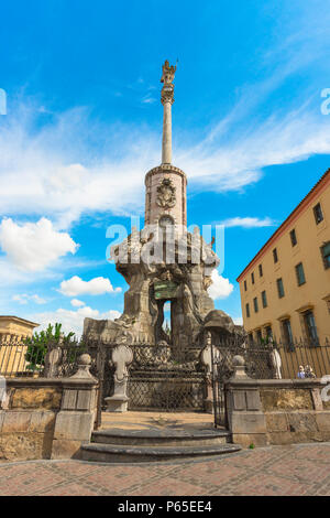The 17th century baroque San Rafael Arcangel monument by Miguel de Verdiguer sited in the Old Town area of Cordoba, Andalucia, Spain. Stock Photo