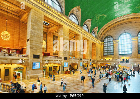 New York, USA- September 05, 2017 :  Grand Central Terminal- railroad terminal at 42nd Street and Park Avenue in Midtown Manhattan in New York City, U Stock Photo