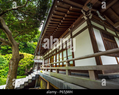 Traditional Japanese houses in Kamakura - TOKYO / JAPAN - JUNE 17, 2018 Stock Photo