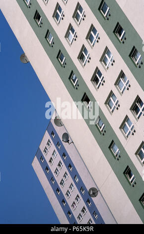 Refurbished tower blocks, Enfield, North London, UK Stock Photo