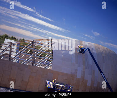 Falkirk Wheel under construction, Scotland. Stock Photo