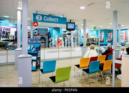 Collection point inside a shop, Argos, UK. Stock Photo